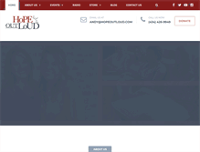 Tablet Screenshot of hopeoutloud.com